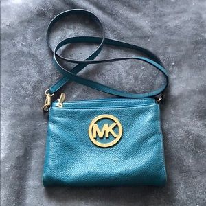 Blue MK crossbody